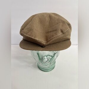 VINTAGE PLAID VANS NEWSBOY CAP